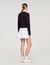 Cardigan with removable ruffle collar