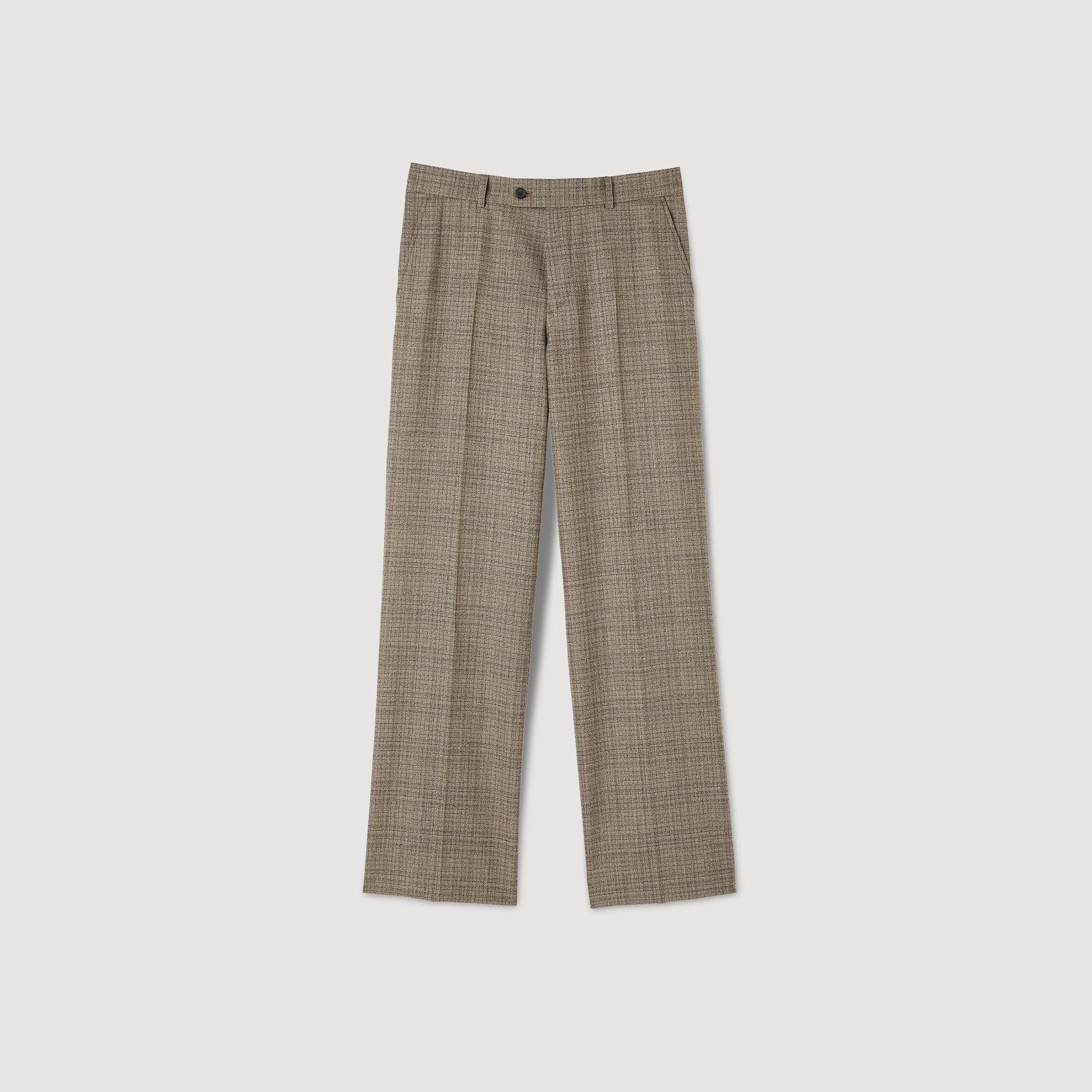 Wool suit trousers