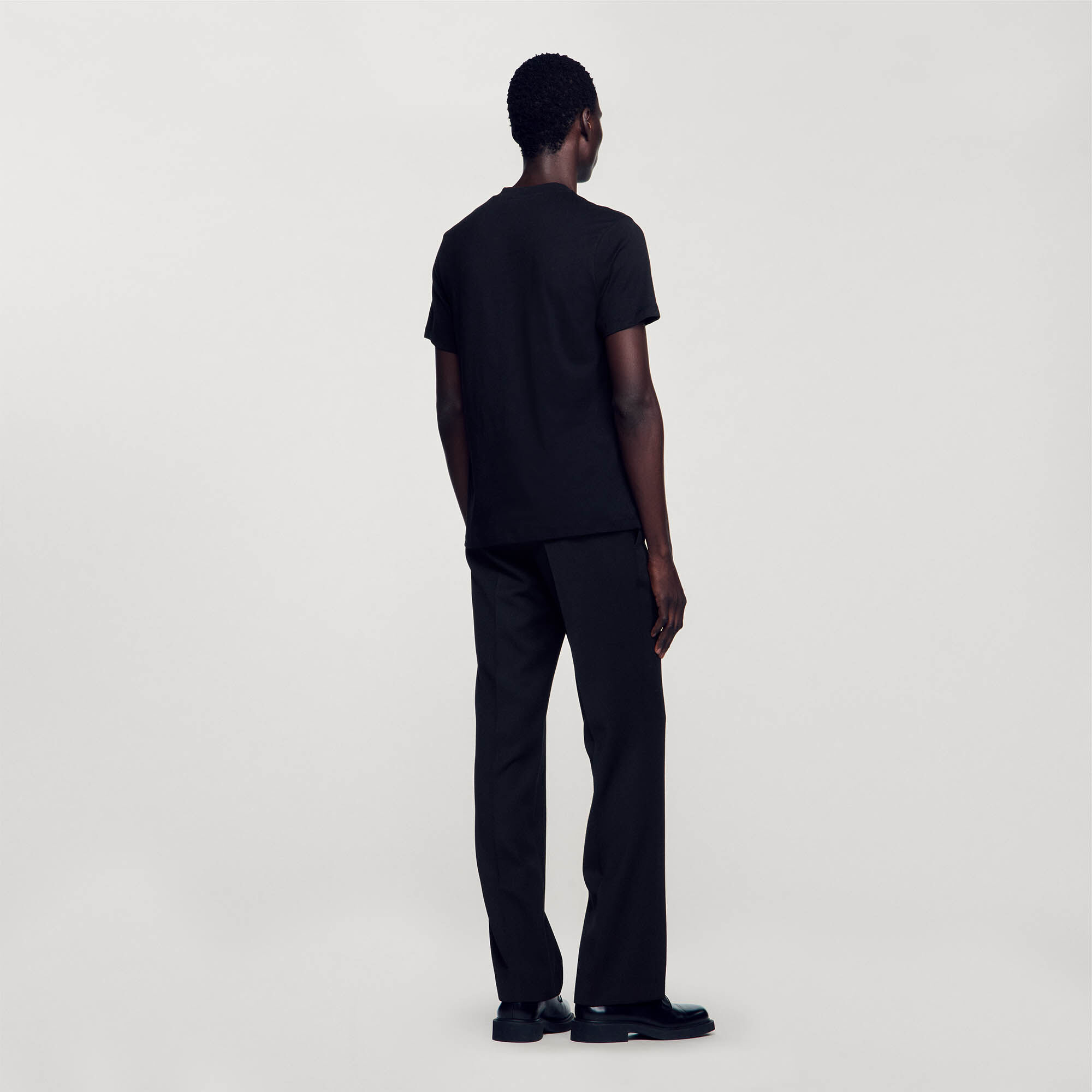 2024年春の / black patch Cross Square with T-shirt gray Men for トップス