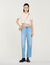 Low-rise straight-leg jeans