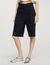 Linen-blend Bermuda shorts