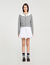 Cardigan with contrast collar