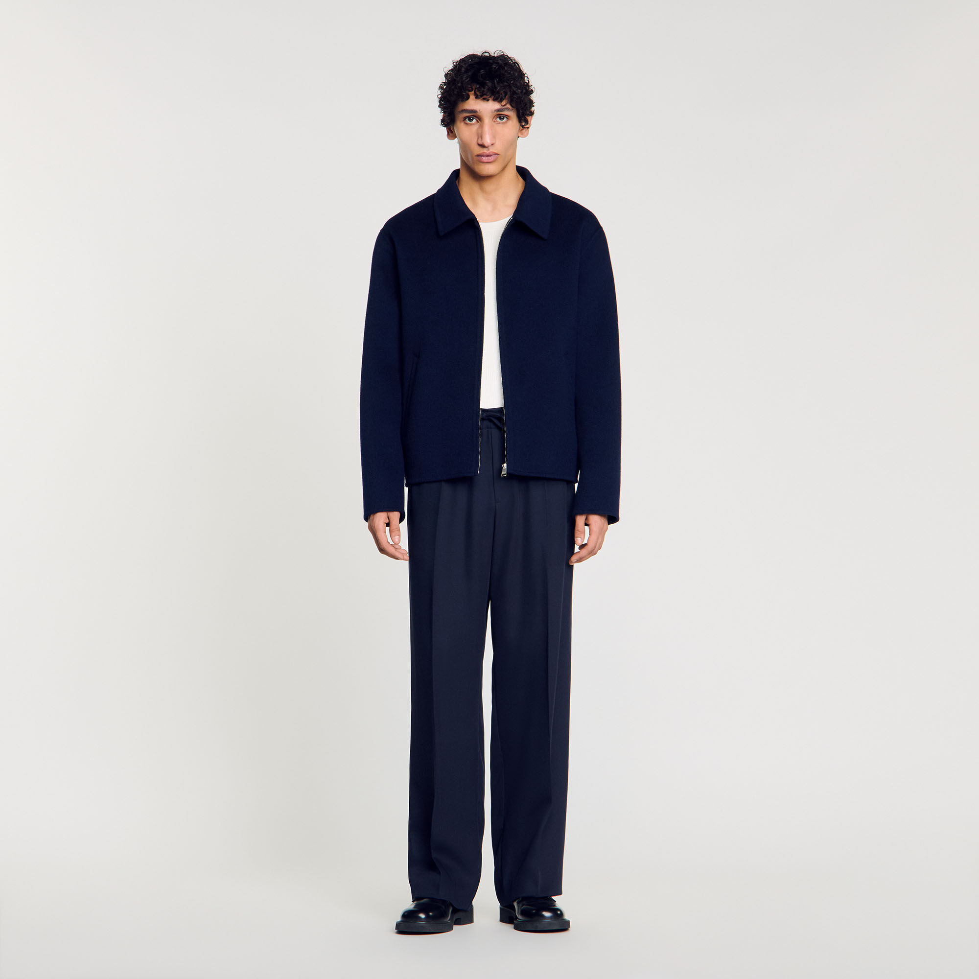 Double-faced wool jacket