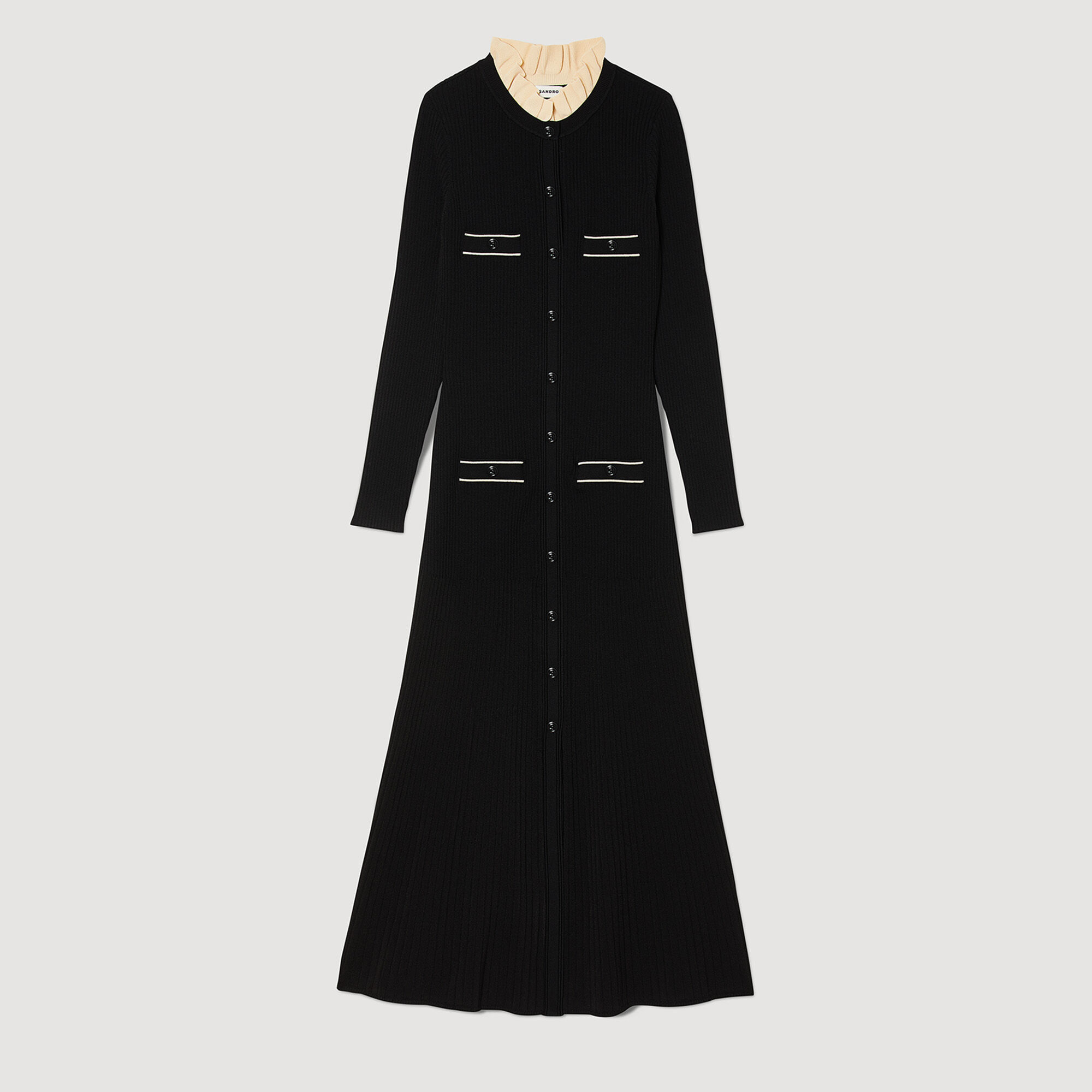 Sandro long sleeve dress outlet