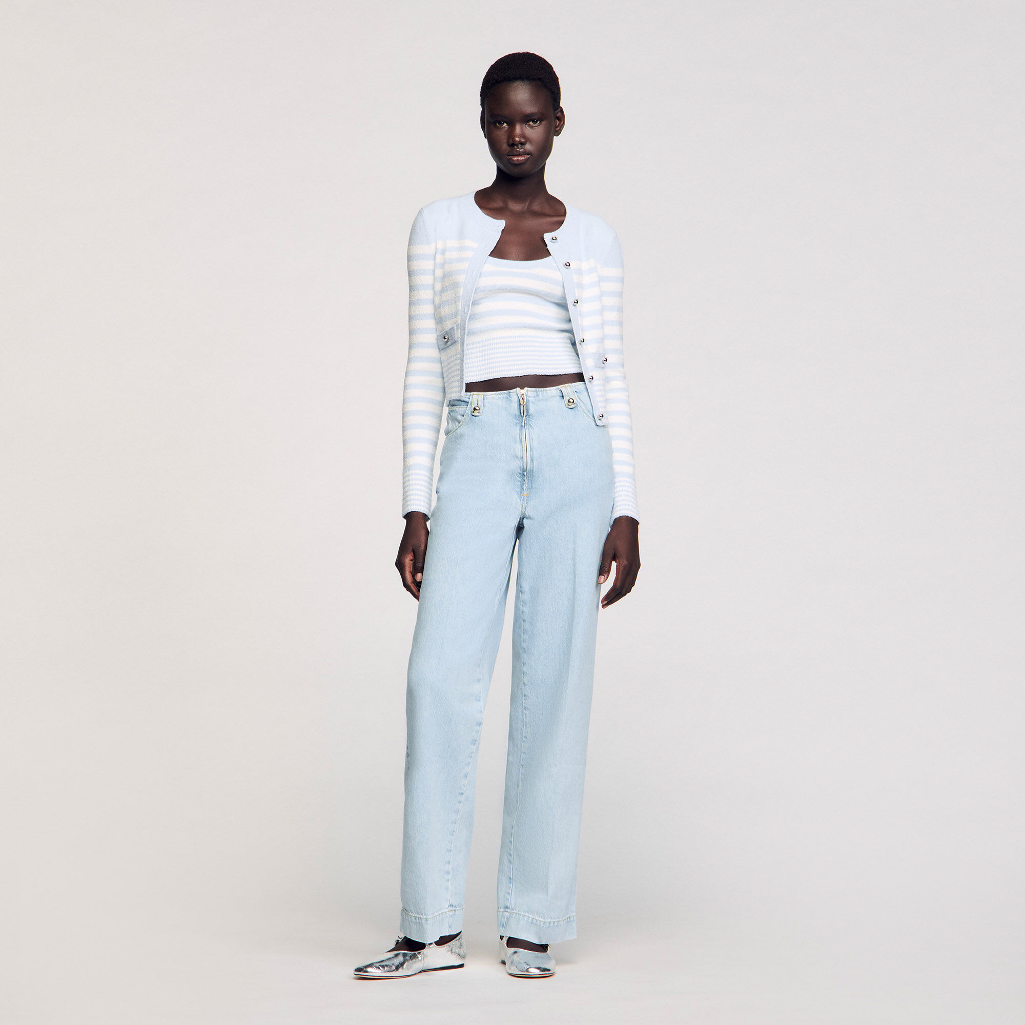 Wide-leg jeans for women | Sandro Paris