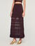 Pointelle knit maxi skirt