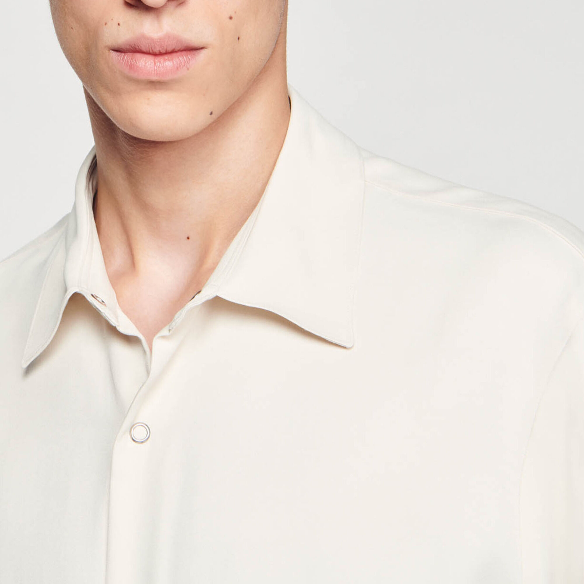 Button-front shirt