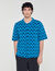 Rope jacquard cardigan shirt