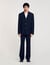 Oversized wool suit jacket