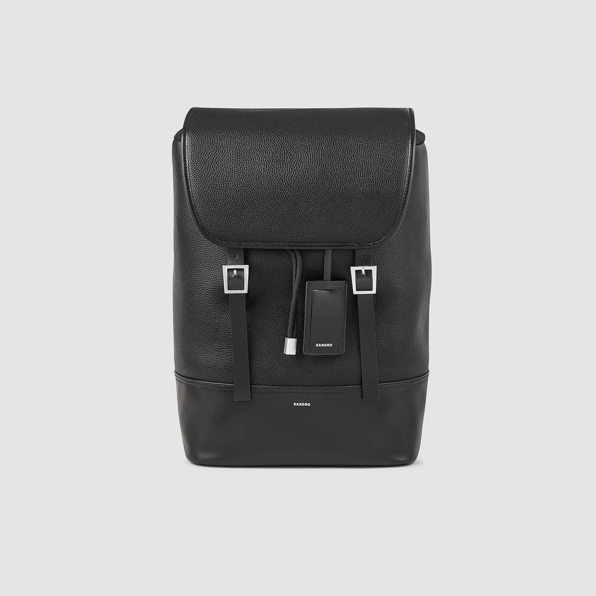 Canvas and leather backpack