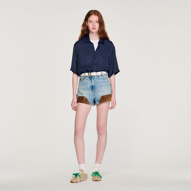 Square Cross loose-fit shirt