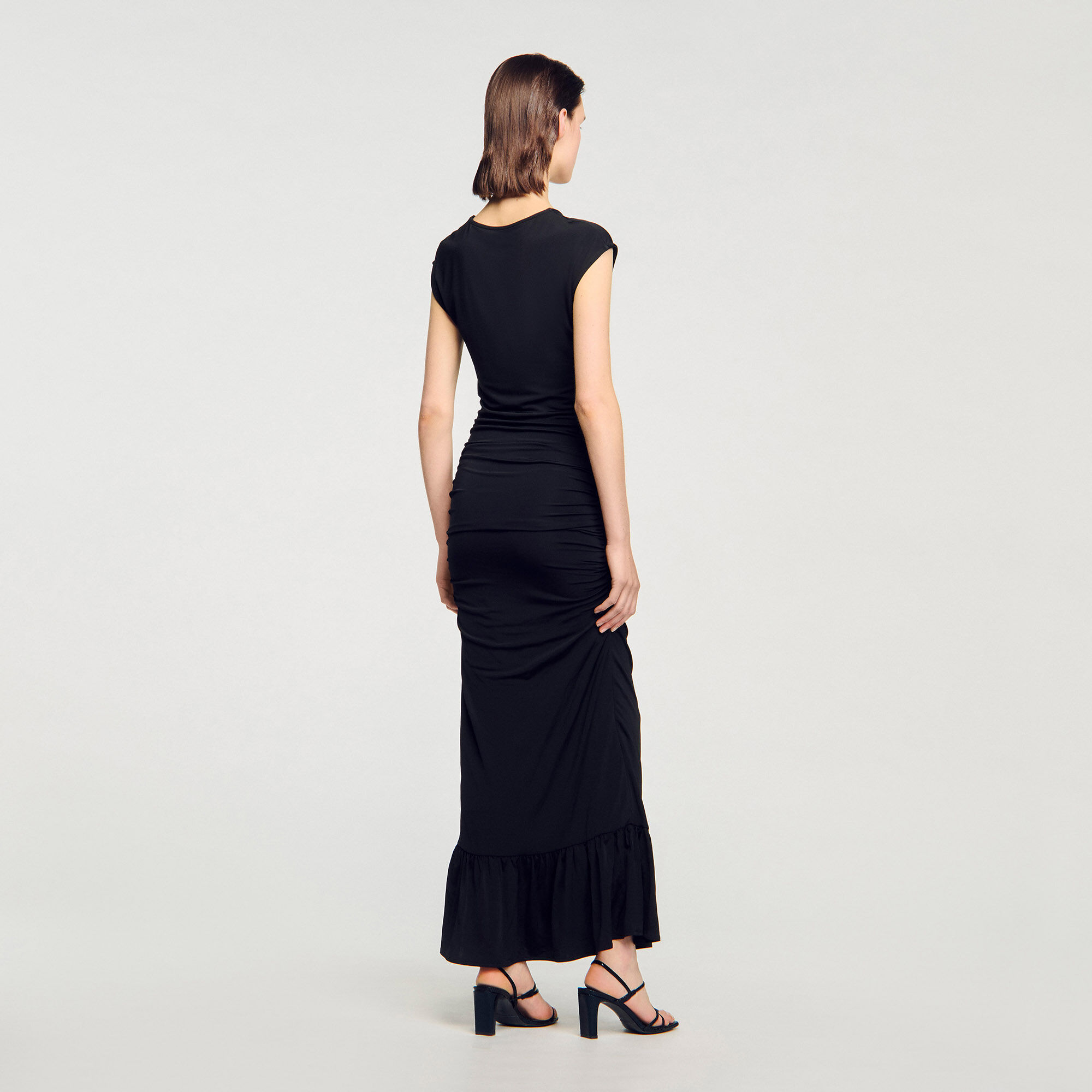 Draped maxi dress