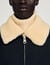 Shearling collar aviator jacket