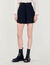 High-waisted shorts with buttons