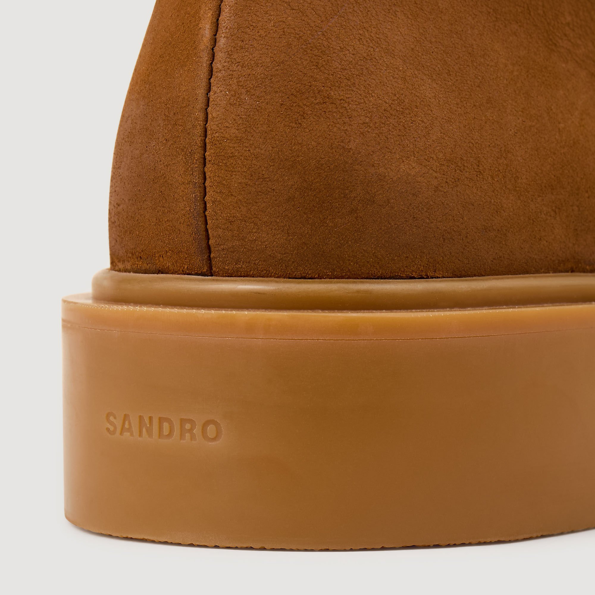 Nubuck and leather boots