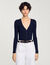 Rib knit cardigan