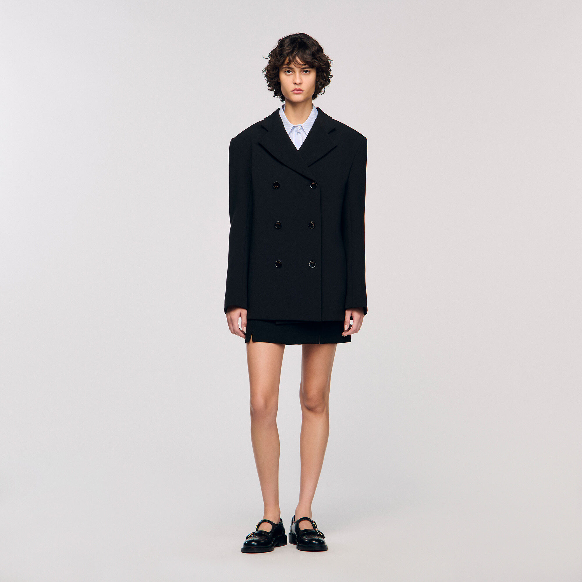 Crossed tailored jacket