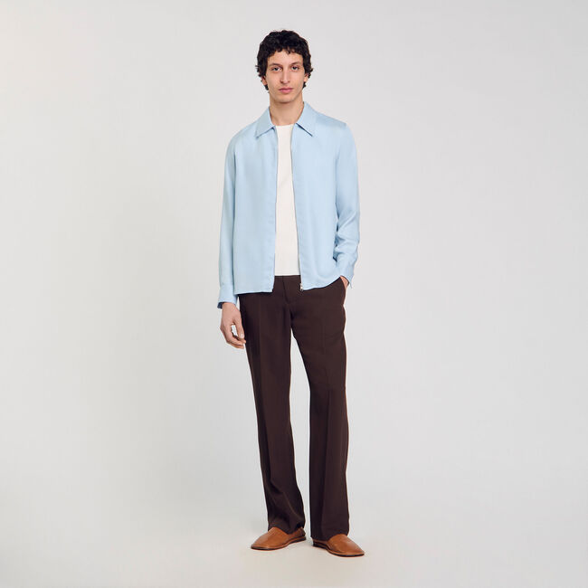 Zip-up shirt
