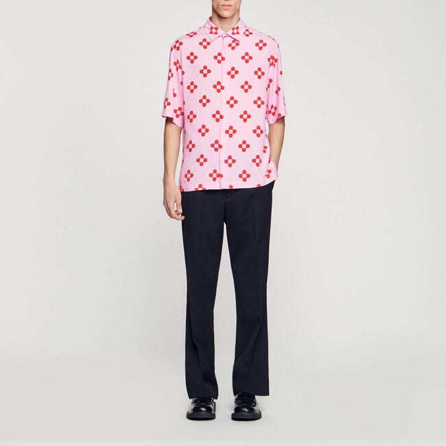 Cross Flower short-sleeved shirt