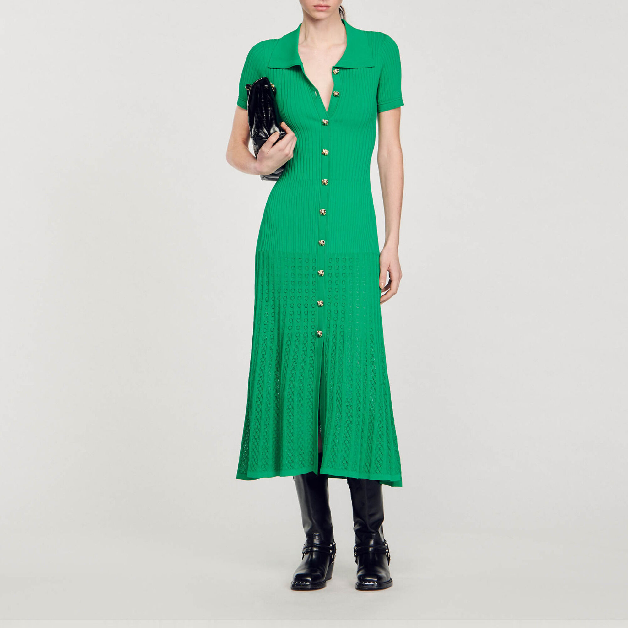 Knit maxi dress