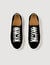 Low-top split leather trainers