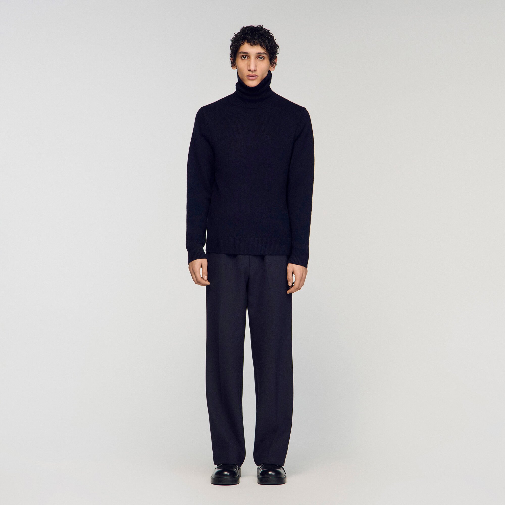 Wool and cashmere turtleneck jumper