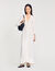 Maxi dress with pearl details