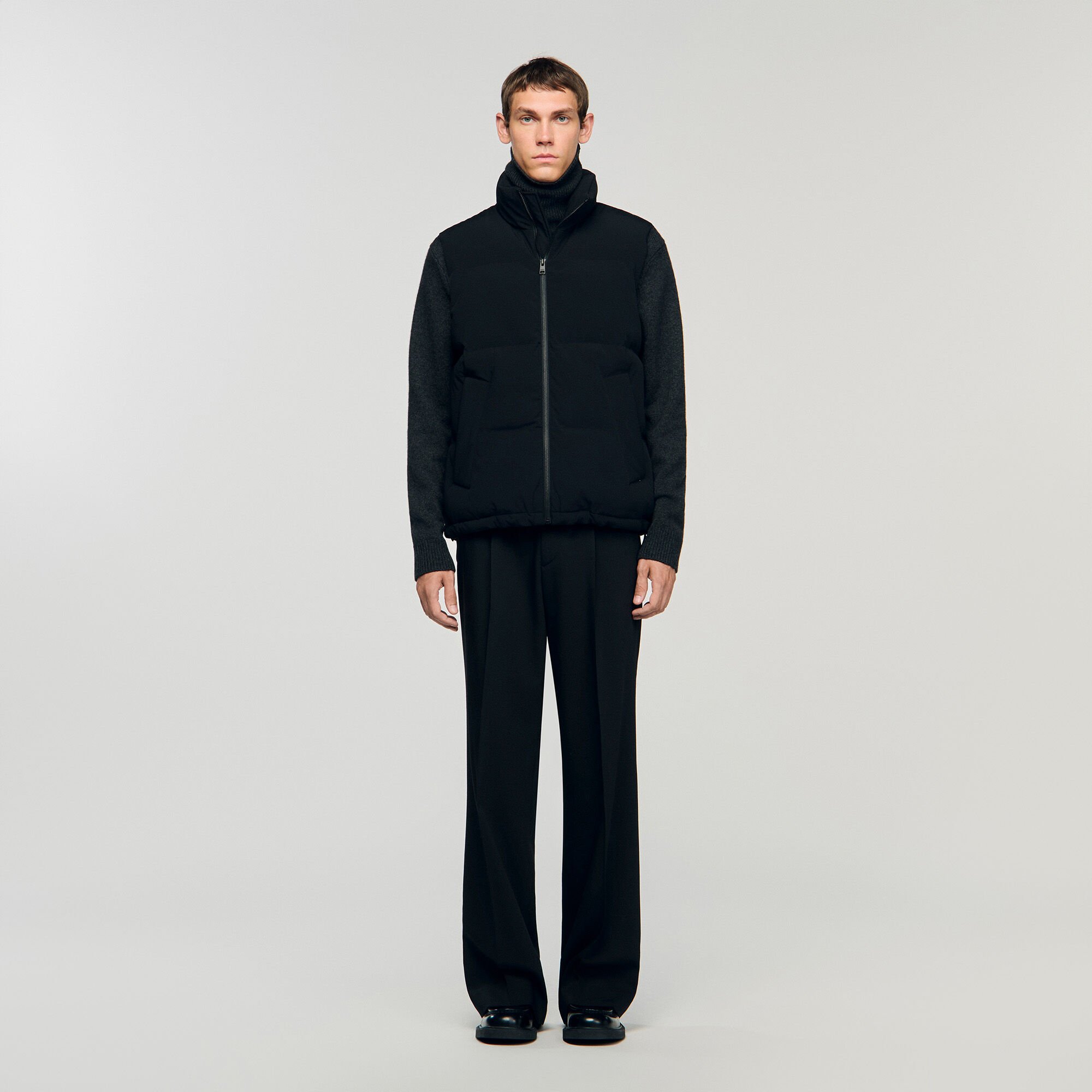 Sleeveless technical puffer