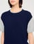 Dual-material knit jumper