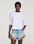Embroidered logo cotton T-shirt