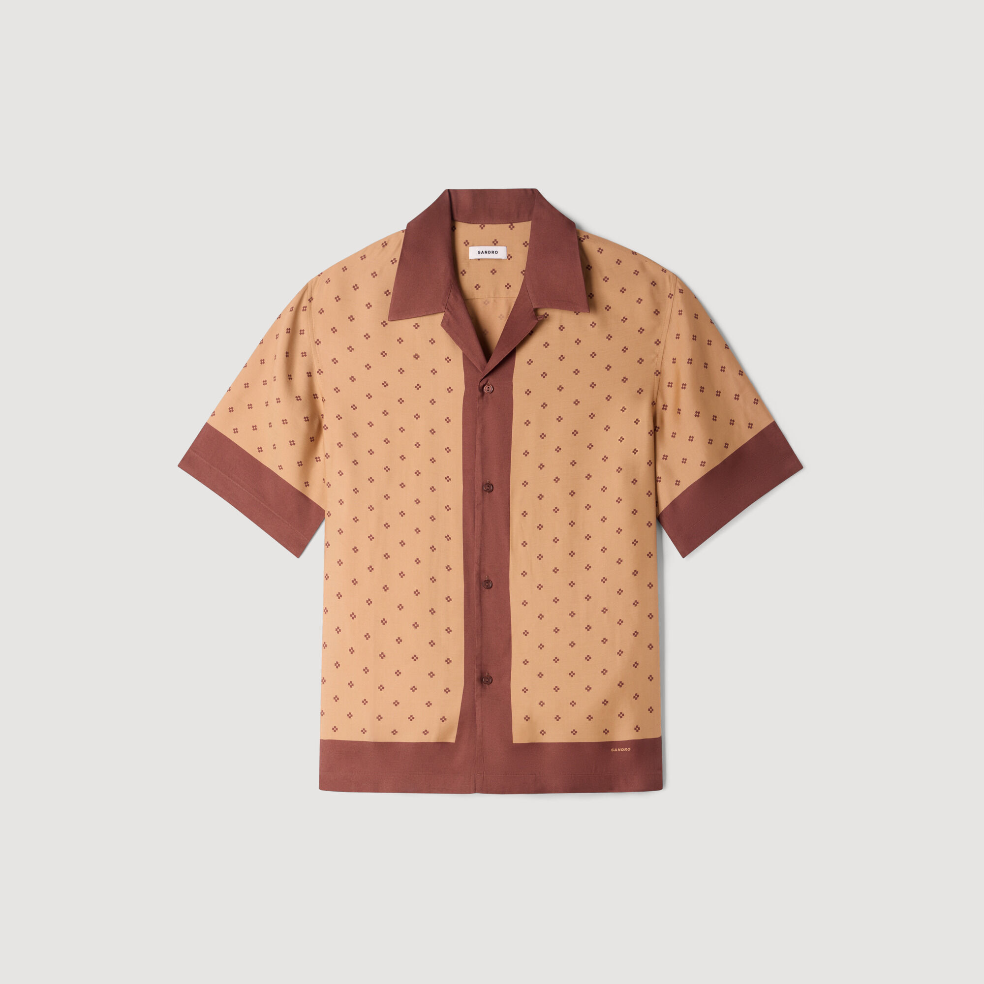 Micro cross motif shirt