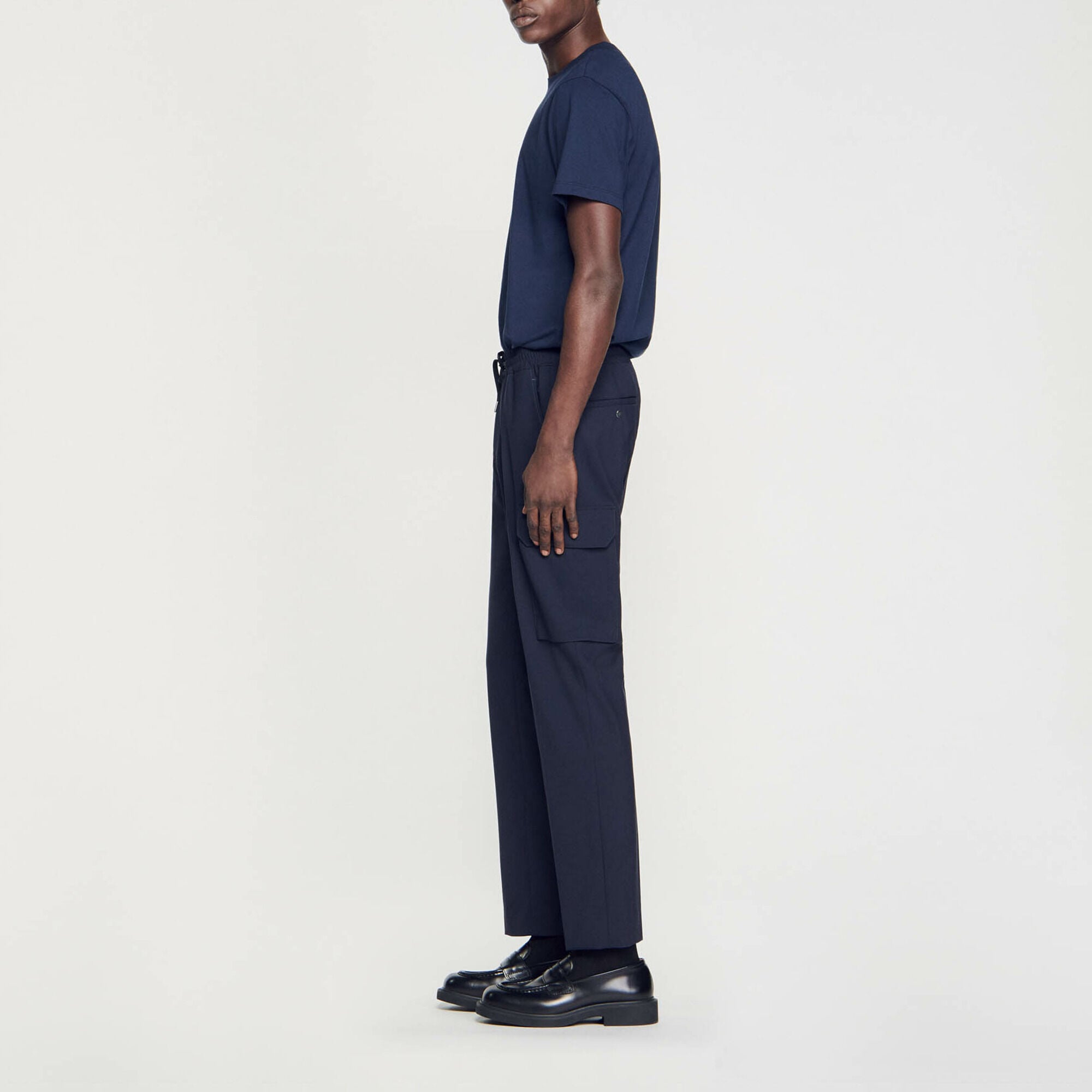 Elasticated cargo trousers