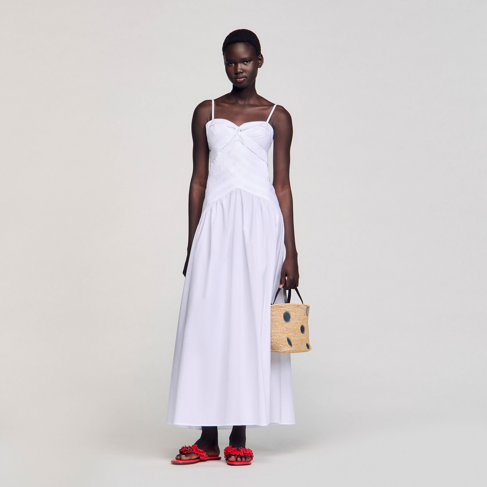 Dress with straps for women | Sandro Paris
