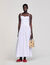 Draped bustier maxi dress