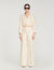Sequin straight-leg cotton trousers
