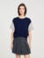 Dual-material knit jumper