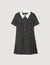 Short pleated dress with rhinestones