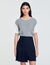Dual-material knit jumper