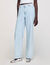 Faded wide-leg jeans