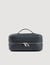 Toilet bag in grained fabric