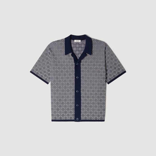 Square Cross jacquard shirt
