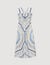 Spiral-motif maxi dress