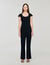 Jumpsuit with rhinestone collar