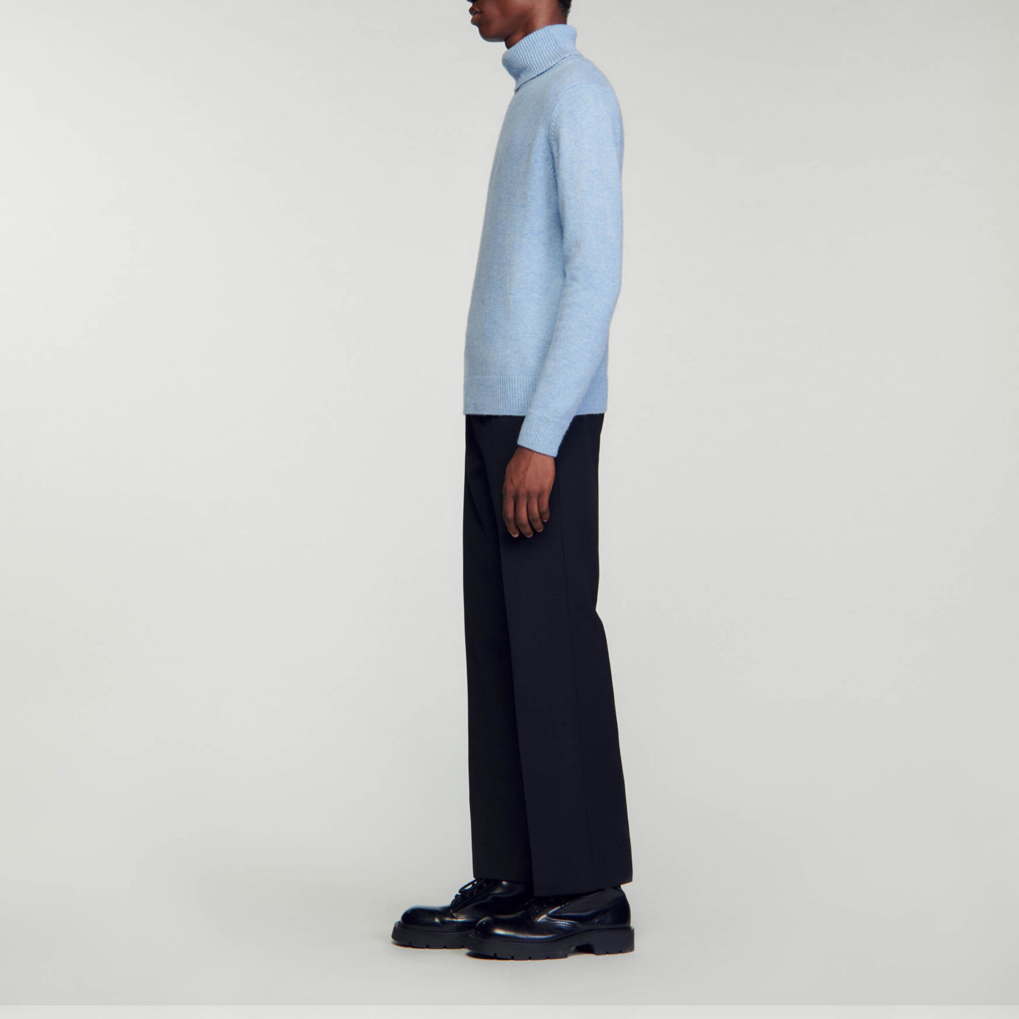 Wool and cashmere turtleneck jumper