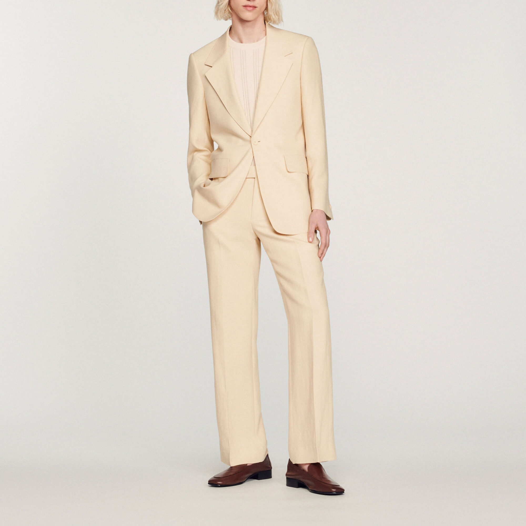 Linen suit jacket