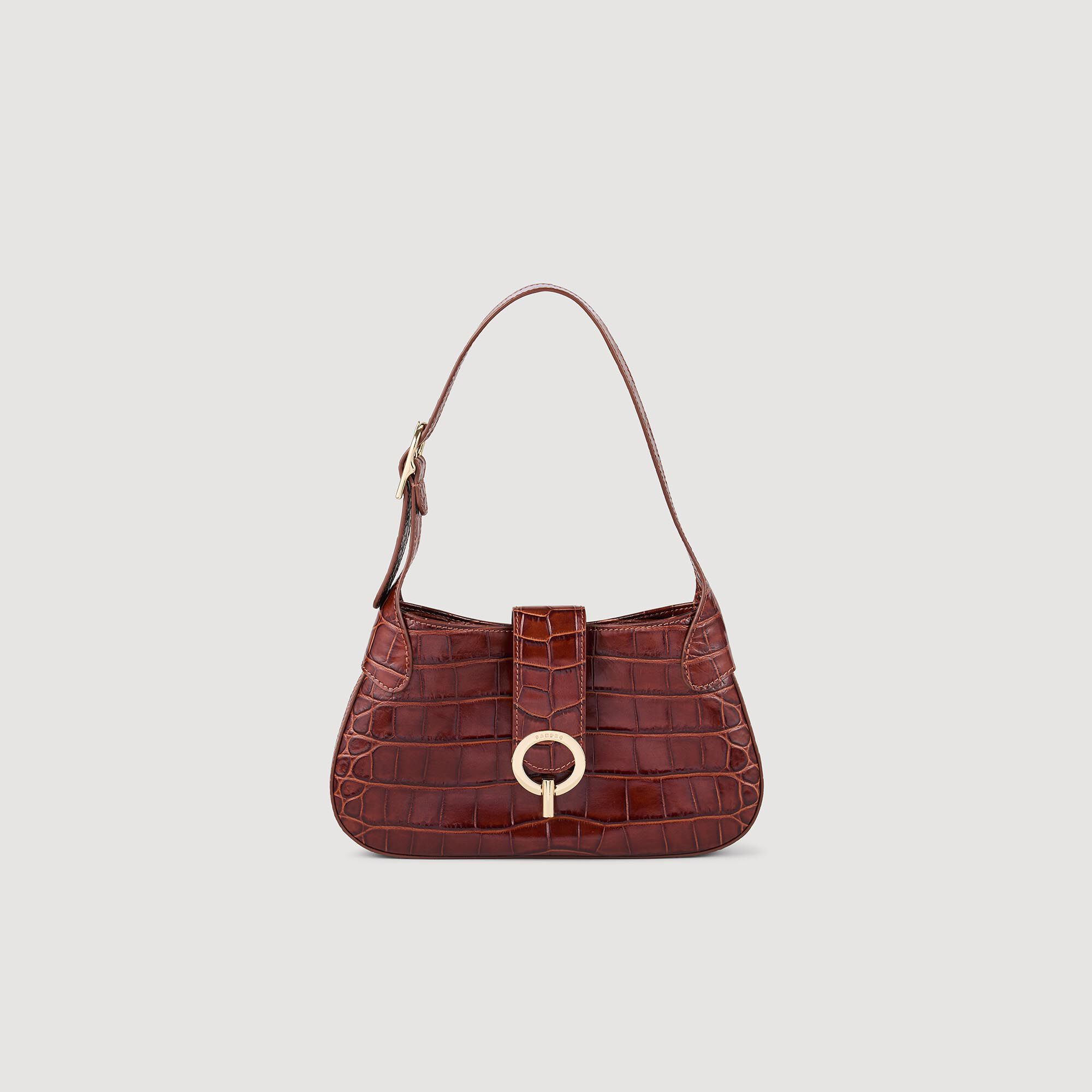 Mock croc shoulder bag sales