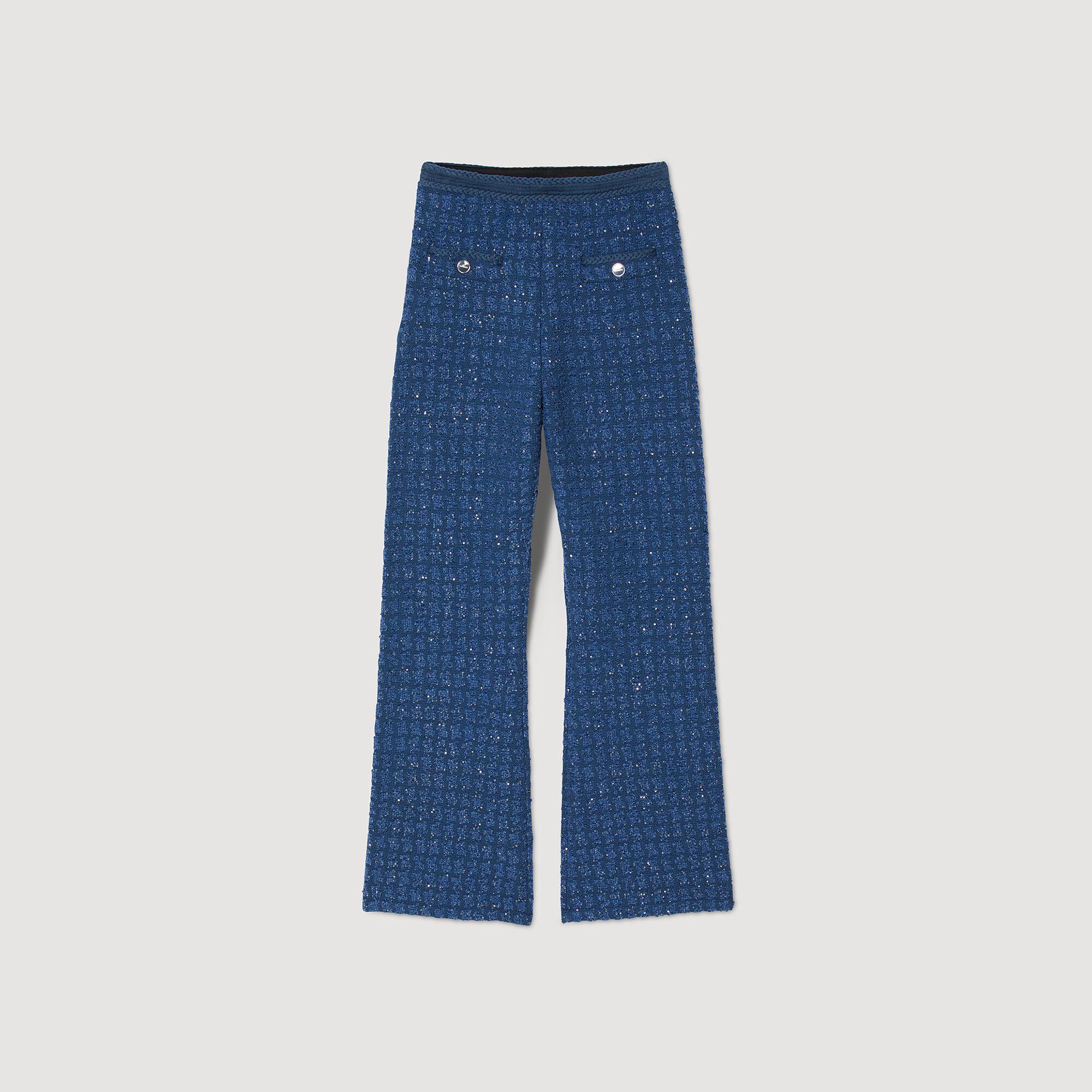 Decorative knit trousers