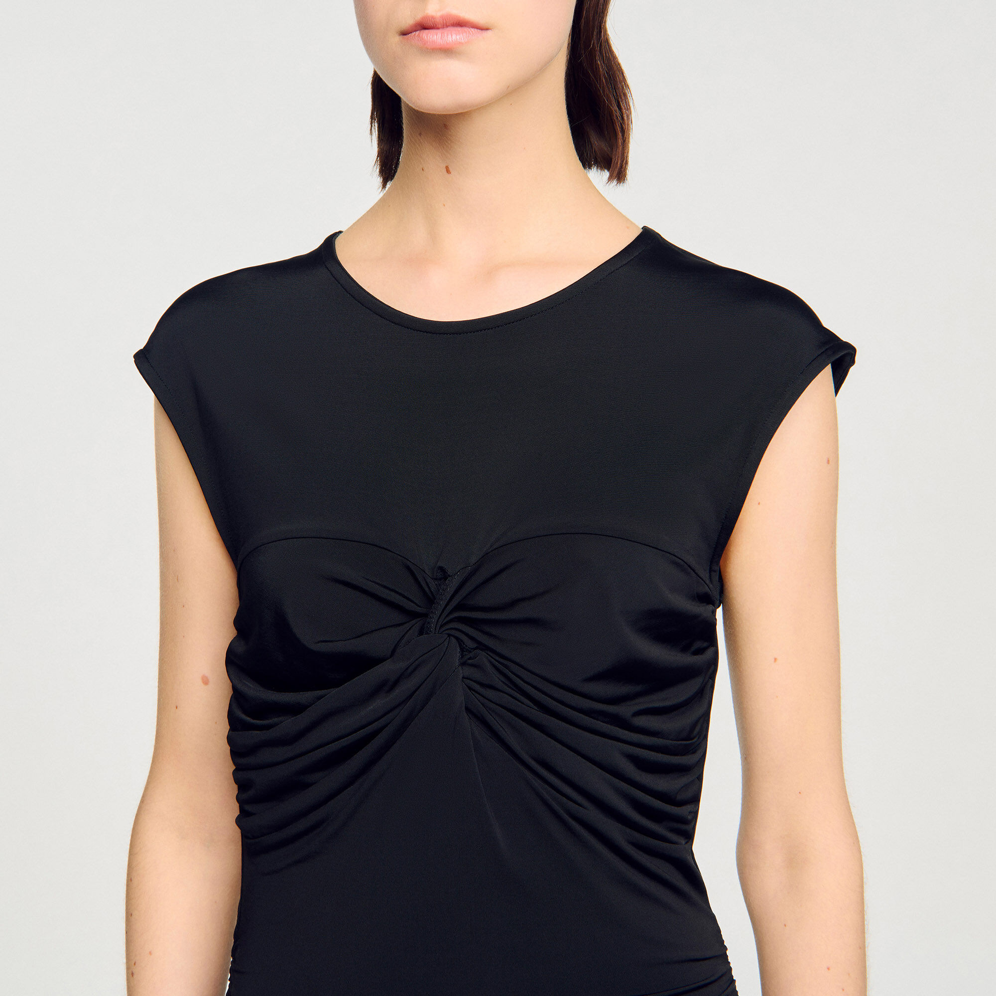 Draped maxi dress