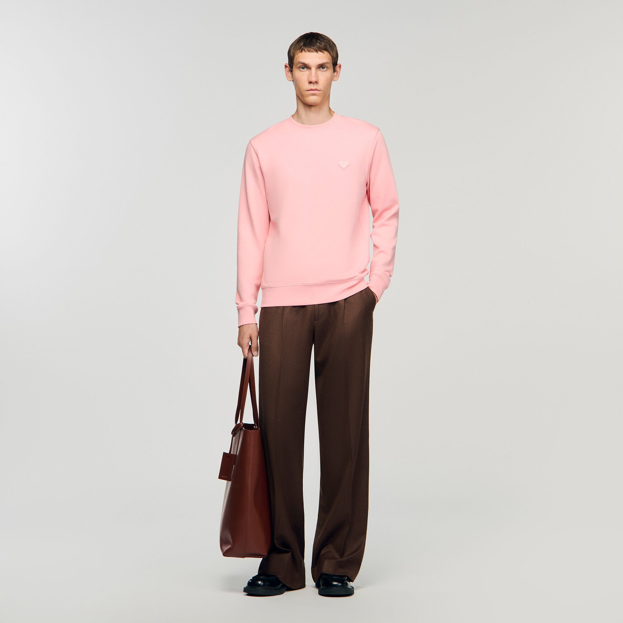 Heart patch sweatshirt