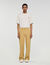 Wide-leg cotton trousers